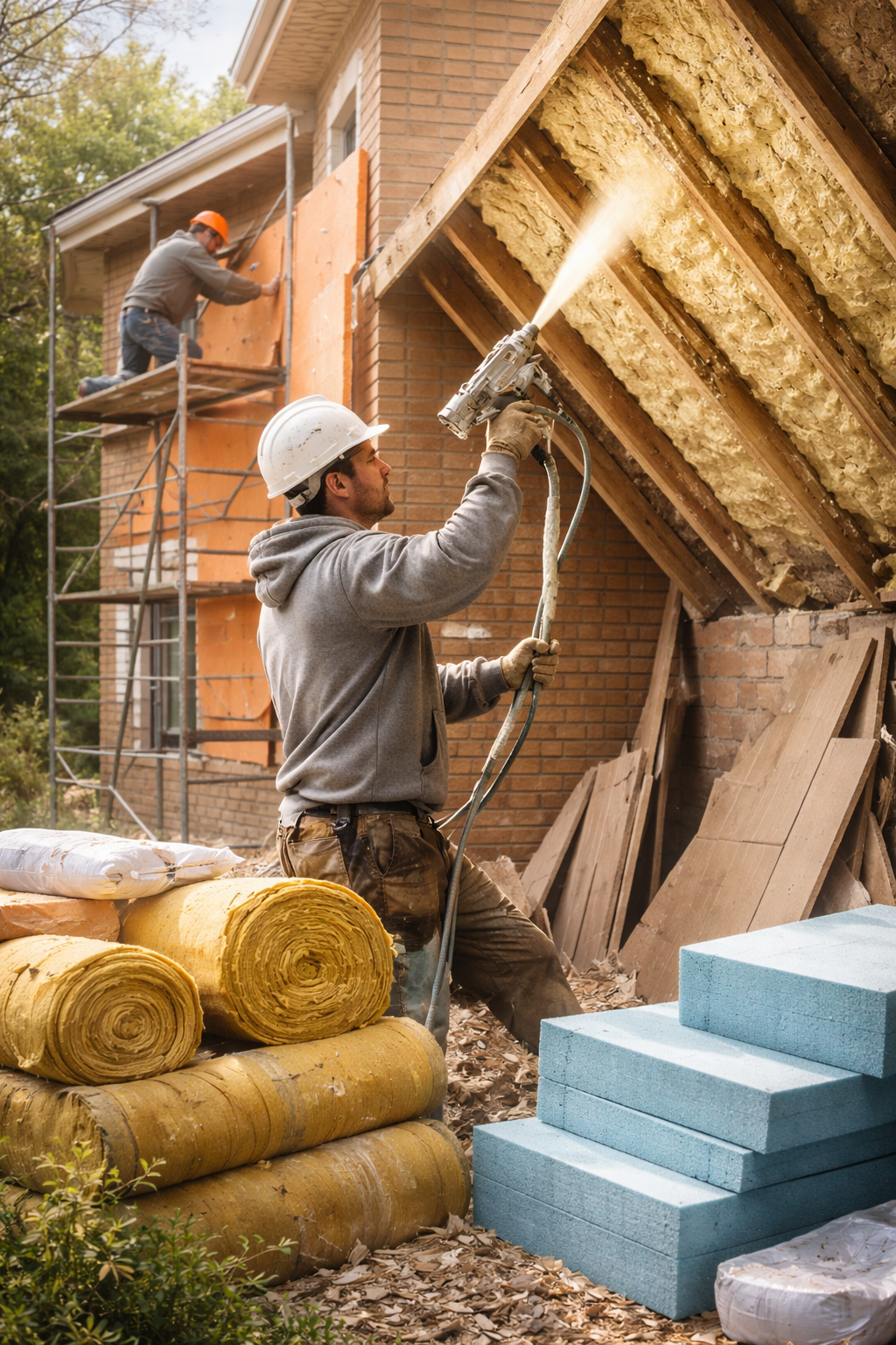 Утепление домов в Кимрах под ключ от 4384 руб/м2 | Профессионально — ТепломастерКмы